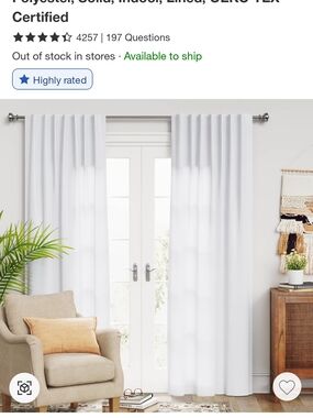 Threshold Aruba White Curtains